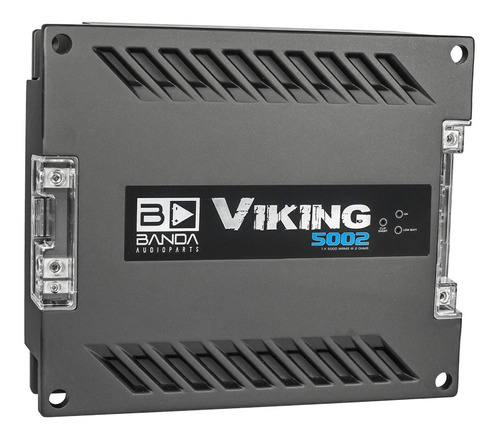 Amplificador Banda Viking 5002 Potencia 5000w 2 Ohms 1 Canal Cor Preto