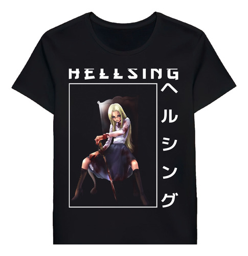 Remera Integra Hellsing Anime Girl Waifu Fanart 133844807