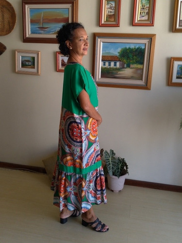 Vestido Feminino Médio Tecido Nara