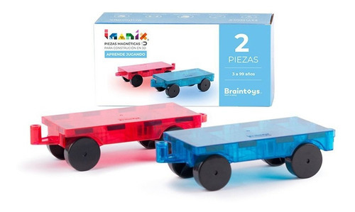 Juego Magnético Braintoys Imanix Set De Carros 2 Piezas