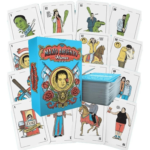 Mazo Argento Memes Juego De Cartas Truco Baraja