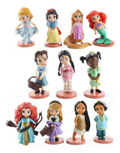 11pcs Disney Princess Figura Juguete Niños Navidad Regalo