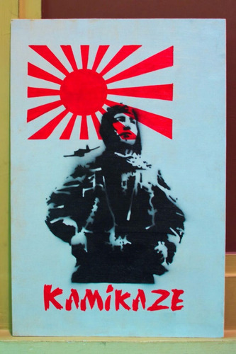 Cuadro Stencil Kamikaze Segunda Guerra