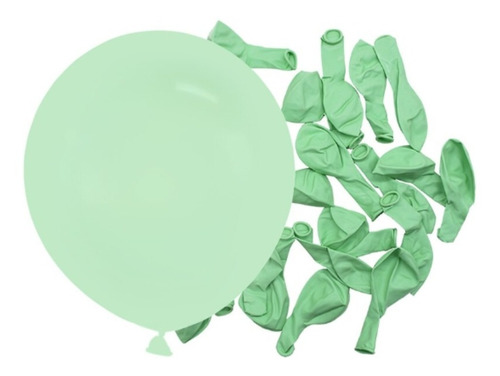 Globo De Latex 12 Pulgadas Colores Pasteles Verde Aqua