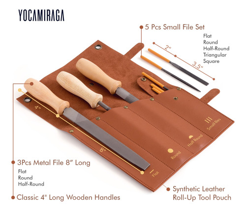 Juego De Limas De Metal 3 Limas Para Madera Y Acero 5 Limas