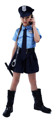 Disfraz De Uniforme De Policía Para Niños De Halloween