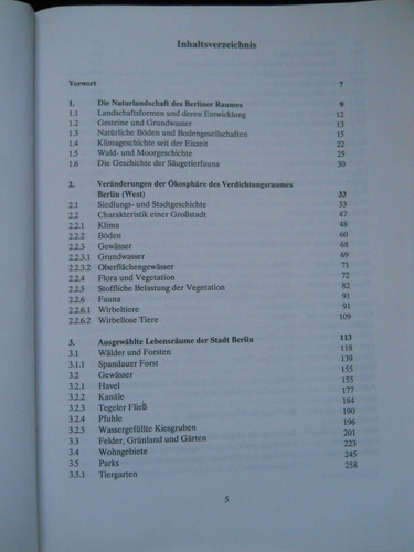 Stadtökologie Beispiel Berlin - Sukopp - Libro En Alemán (Usado)