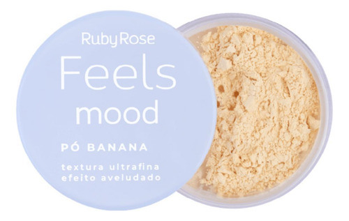 Pó Banana Ruby Rose Feels Mood Efeito Aveludado Ultrafino