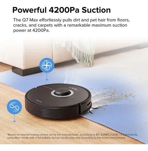Robot Aspirador Y Trapeador Roborock Q7 Max 4200 Pa Negro