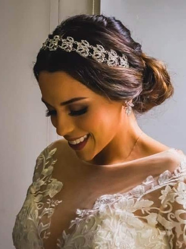 Corona Tiara Tocado Novia Quinceañera Fiesta