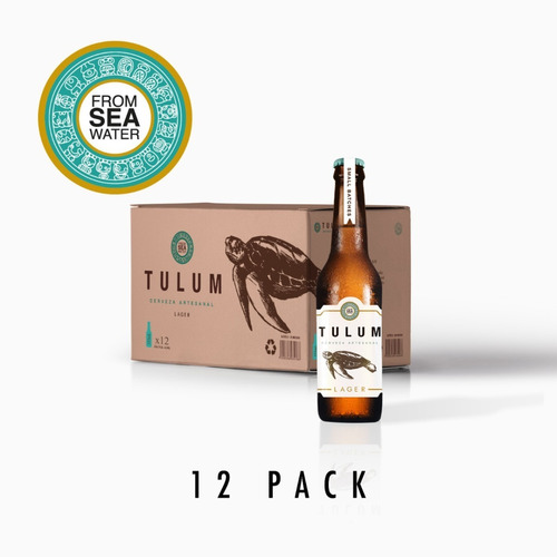 Cerveza Tulum Artesanal Lager 12 Pack
