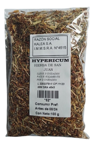 Hipericum Hierba De San Juan 100g Lleve 3 Solo 2