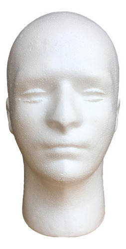 Cabeza De Maniquí Masculino Redonda De 11 Pulgadas De Alto,