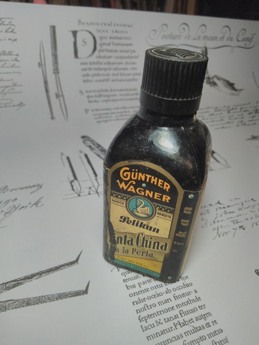 Botella De Tinta Pelikan Tinta China Antigua (Usado)