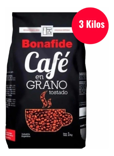 Cafe Bonafide Tostado Pack 3 Kilos