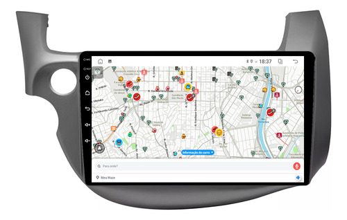Central Multimidia Fit 09/14 9p Android 13 Carplay 2gb 64gb