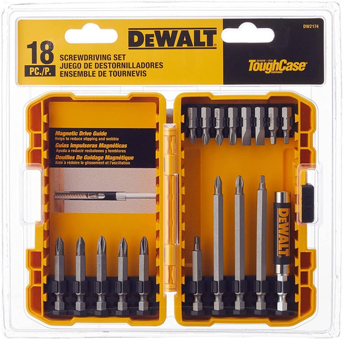 Juego De Destornilladores Dewalt, 18 Piezas Dw2174