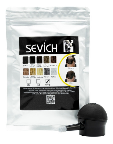  Sevich 100g Bomba Para Bote Fibras Capilares Cabello Calvic