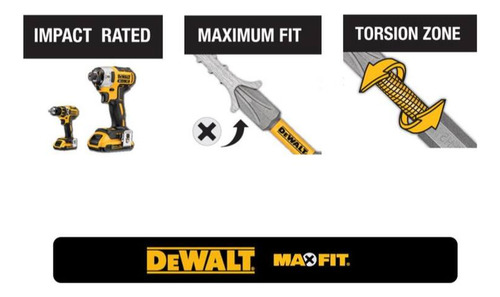 Set De Puntas De Taladro Dewalt Maxfit - Dwamf50 (50 Piezas)