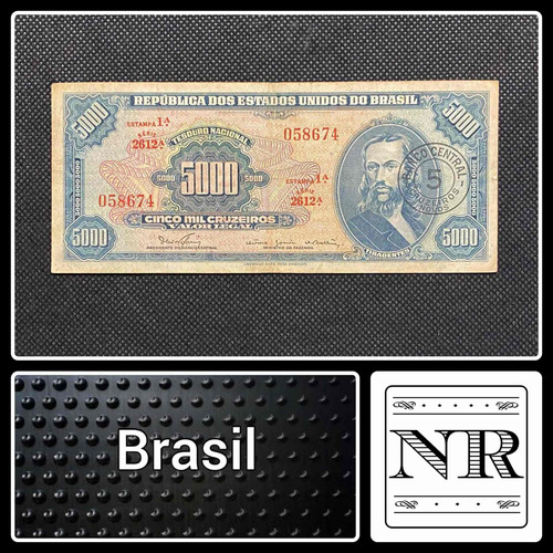 Brasil - 5000 / 5 Cruzeiros Novos - Año 1967 - P #188