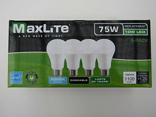 Focos Led - Maxlite Led Dimmable 4pk A19 Bulb 75w Daylig