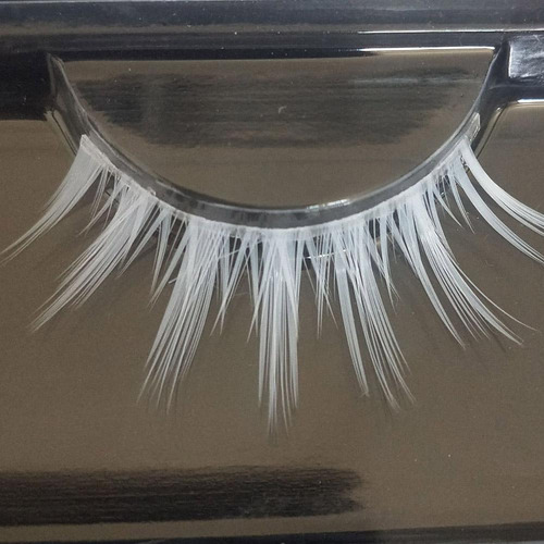 1 Par De Extensiones De Pestañas Postizas Blancas Para Cospl