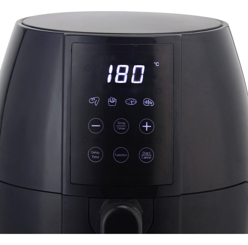 Freidora De Aire Nappo Digital 1000w 3.2l Panel Táctil Negra Color Negro
