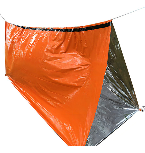 Saco De Dormir De Emergencia Portátil Ligero Para Exteriores Color Naranja