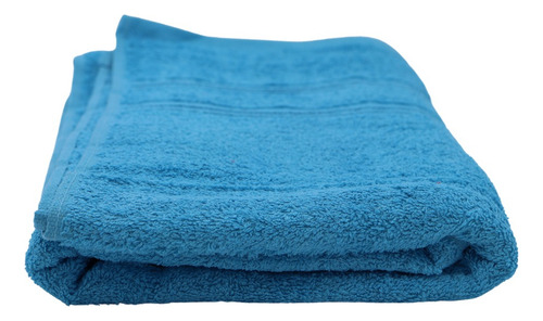 Juego 3 Toalla De Baño Grande Cuerpo Completo Algodón Suave Color Azul Claro 2 Rayas