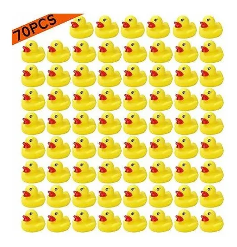 Ysesoai 70 Pack Mini Goma Ducky Bebe Baño Juguete Ducha Fi