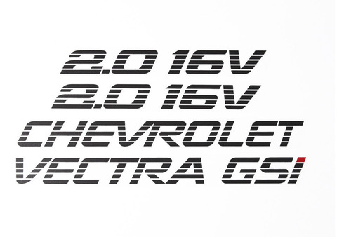 Adesivos Vectra Gsi Kit Completo Gsi001