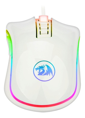Imagem 4 de 8 de Mouse Gamer Redragon King Cobra Fps Branco Rgb - Lacrado