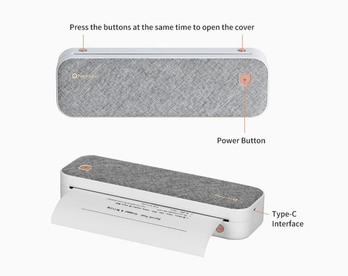 Impresora Portátil A4, Inalámbrica Bluetooth