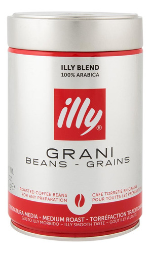 Granos De Cafe Tostados 250 Gr. Marca Illy