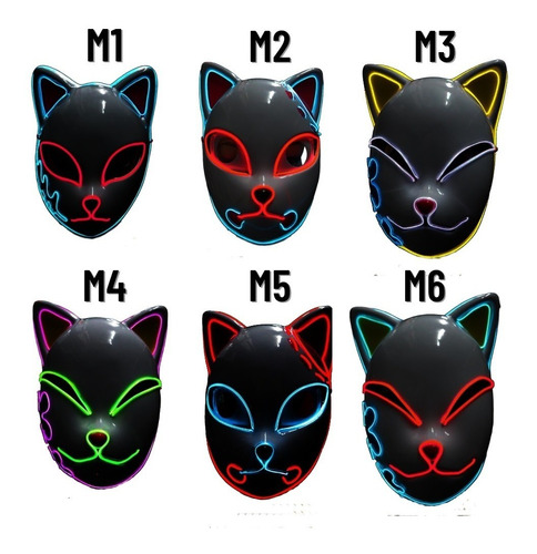 Mascaras Halloween 2022 Chuky Perro Gato Led Cat  Disfraz