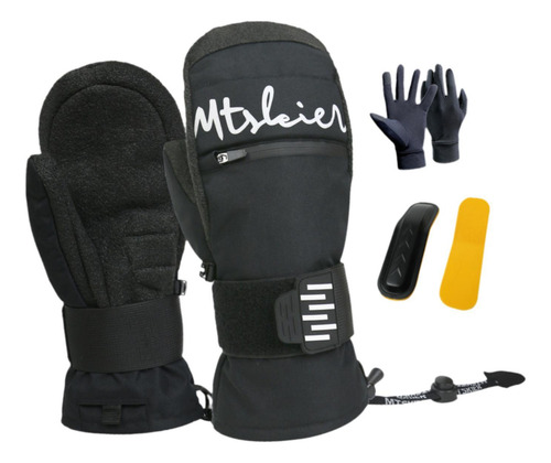 Guantes De Esquí De Invierno Guantes De Snowboard Negro L