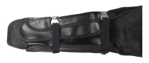 Espinilleras De Béisbol Triple Protección Color Negra Radach