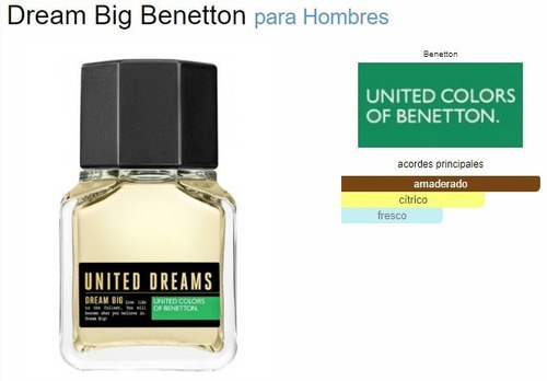 Imagen 2 de 3 de Perfume Benetton Dreams Dream Big Edt 200ml Caballero.