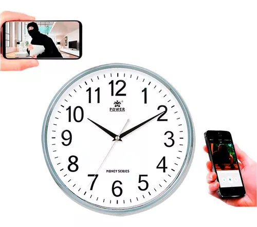 Camara Reloj Espia Wifi 24/7 Alarma S. Movimiento Full Hd