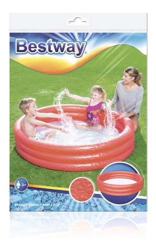 Imagen 4 de 6 de Pileta Inflable Bestway 51026 Redonda 3 Aros 282 Lt