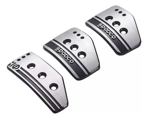 Set Cubre Pedales Auto Sparco 3 Pieza Aluminio Universal