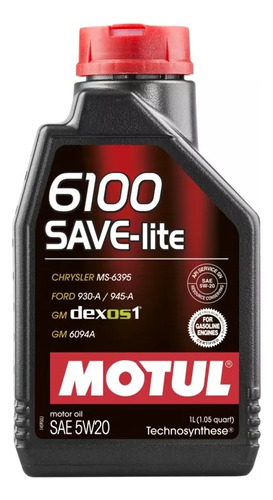 Aceite 6100 Save-lite 5w20 Motul M108009