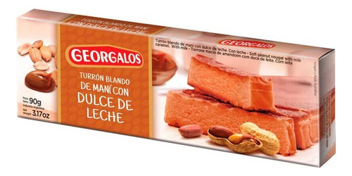 Oferta! Turron Blando De Mani Con Dulce De Leche - Georgalos