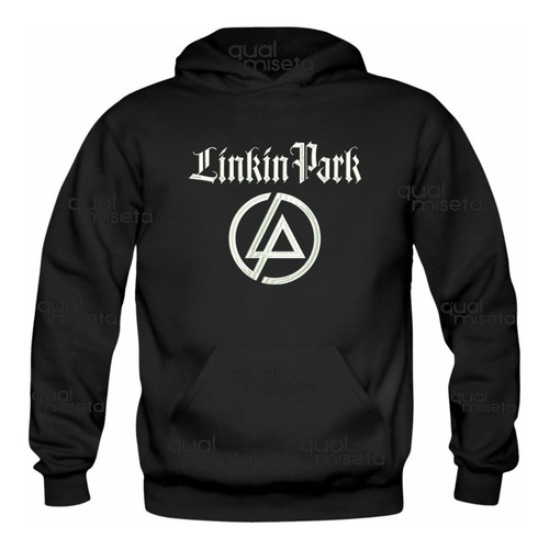 Canguru Bordado Linkin Park Moletom Moleton Blusa Agasalho