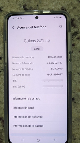 Samsung Galaxy S21 128gb 5g (Usado)