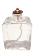 Comprar Set 2 Lamparas De Aceite Cubo + 1 Litro De Parafina Líquida 