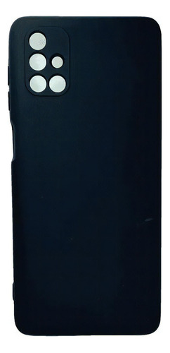 Funda de silicona de terciopelo negro para Samsung Galaxy M51