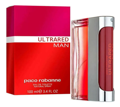 Perfume Ultrared De Paco Rabanne Para Caballeros 100ml.