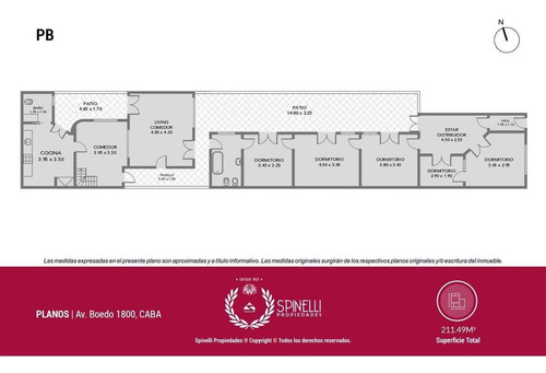 5amb C/dep · 211m² · Pb! 2 Patios! S/exp! Apto Prof! A Refacc! · Oportunidad!