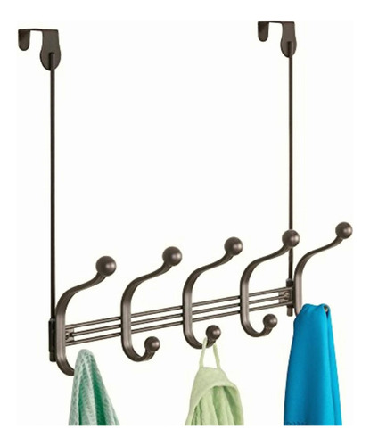 Interdesign York Lyra, Ganchos De Doble Propósito, Bronce,